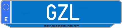 Matrícula de taxi GZL