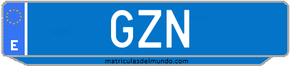Matrícula de taxi GZN