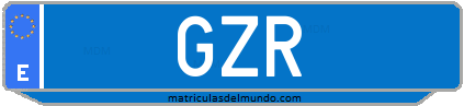 Matrícula de taxi GZR