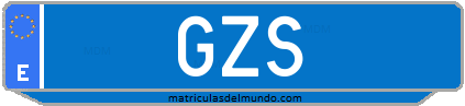 Matrícula de taxi GZS