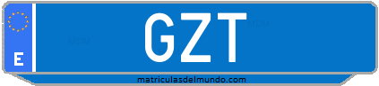 Matrícula de taxi GZT