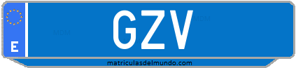 Matrícula de taxi GZV