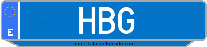 Matrícula de taxi HBG