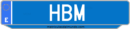 Matrícula de taxi HBM