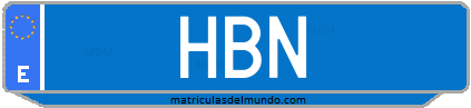 Matrícula de taxi HBN