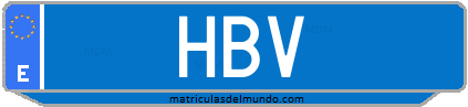 Matrícula de taxi HBV