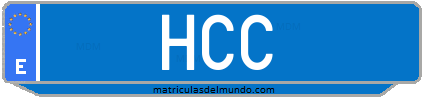 Matrícula de taxi HCC