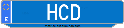 Matrícula de taxi HCD