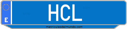 Matrícula de taxi HCL