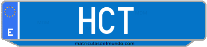 Matrícula de taxi HCT