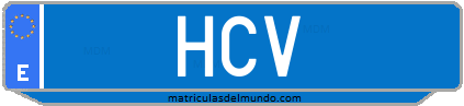 Matrícula de taxi HCV