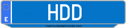 Matrícula de taxi HDD