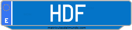 Matrícula de taxi HDF