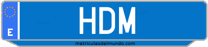 Matrícula de taxi HDM