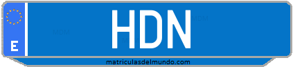Matrícula de taxi HDN