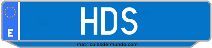 Matrícula de taxi HDS