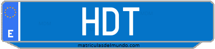 Matrícula de taxi HDT