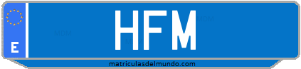 Matrícula de taxi HFM