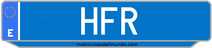 Matrícula de taxi HFR