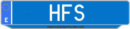 Matrícula de taxi HFS