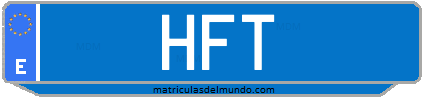 Matrícula de taxi HFT