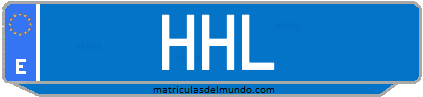 Matrícula de taxi HHL