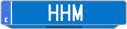 Matrícula de taxi HHM