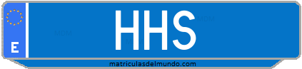 Matrícula de taxi HHS