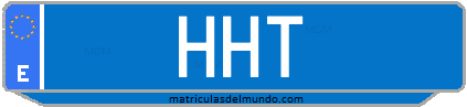 Matrícula de taxi HHT