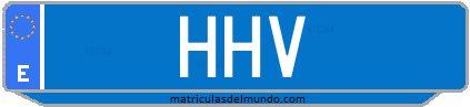 Matrícula de taxi HHV