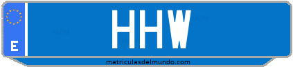 Matrícula de taxi HHW