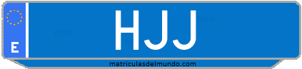 Matrícula de taxi HJJ