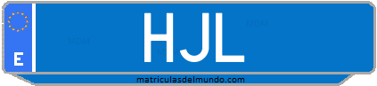 Matrícula de taxi HJL