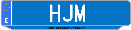 Matrícula de taxi HJM