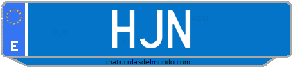 Matrícula de taxi HJN