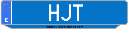 Matrícula de taxi HJT