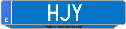 Matrícula de taxi HJY