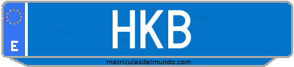 Matrícula de taxi HKB