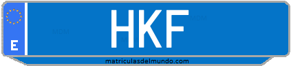 Matrícula de taxi HKF