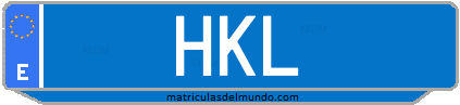 Matrícula de taxi HKL