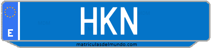 Matrícula de taxi HKN