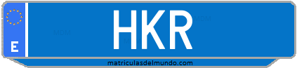 Matrícula de taxi HKR