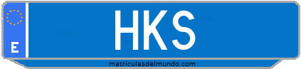 Matrícula de taxi HKS