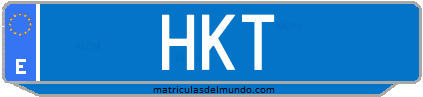 Matrícula de taxi HKT