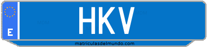 Matrícula de taxi HKV