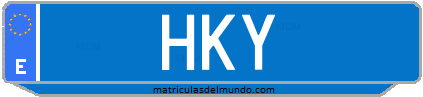 Matrícula de taxi HKY