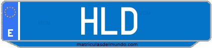 Matrícula de taxi HLD