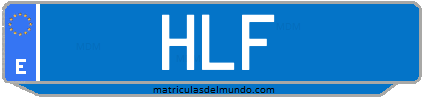 Matrícula de taxi HLF