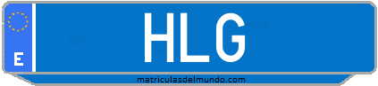 Matrícula de taxi HLG