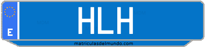 Matrícula de taxi HLH